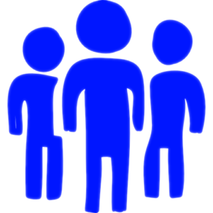 logo OMZZ RAZEM przedstawiające 3 osoby